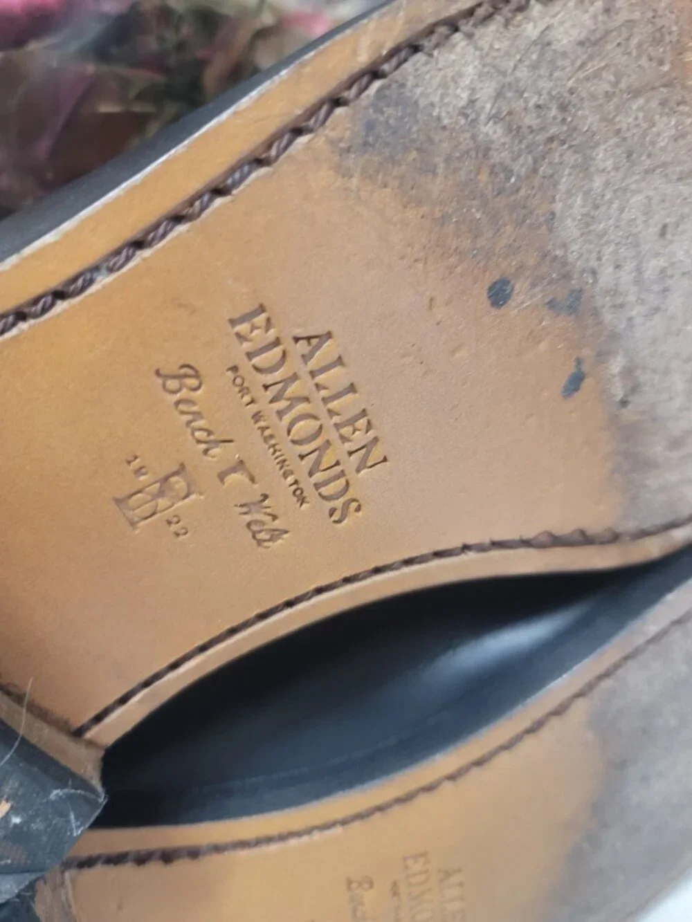 Allen Edmonds Port Washington Barnett Bench Welt Brown Leather 10.5 D